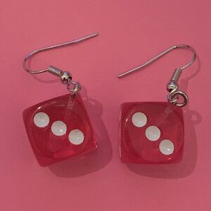 Dice Earring, Dice Jewelry, Gift Idea, Teacher Earring, Casino Earring, …